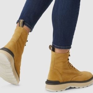 SOREL Hi Line Lace Waterproof Leather Platform Boots Womens Size 8.5 NIB NEW